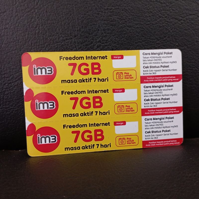 VOUCHER INDOSAT 7GB/7HARI