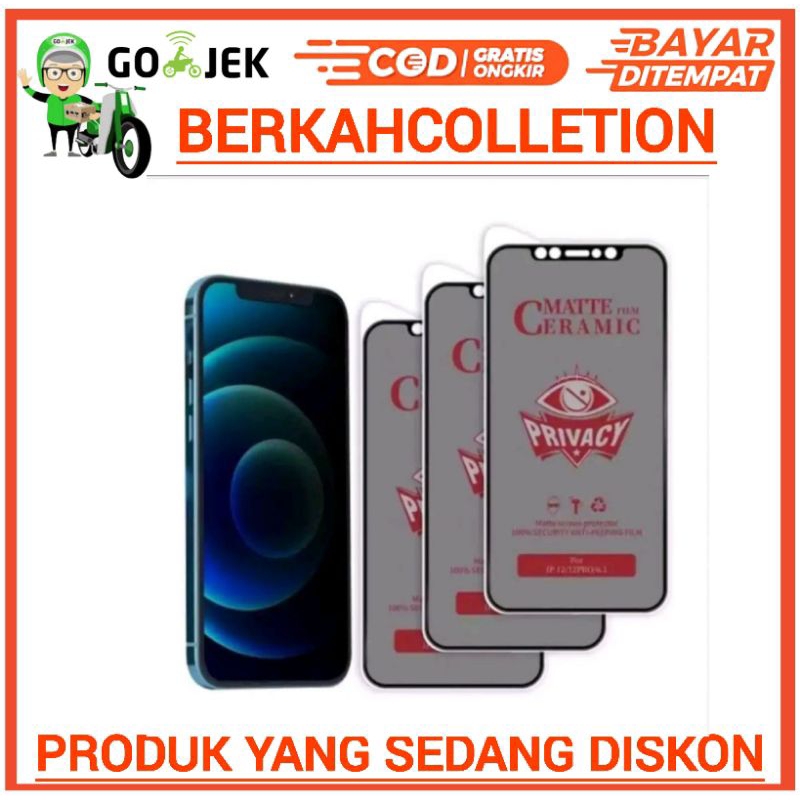 Gratis Ongkir Gojek Antigores Iphone CERAMIC MATTE SPY FOR HP Iphone pilihan type Di variasi Produk 