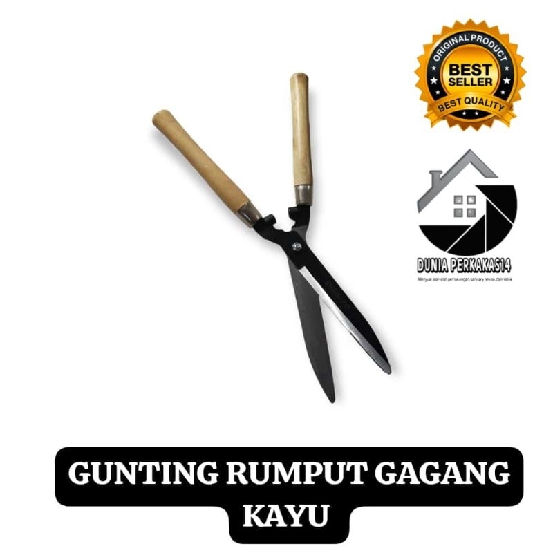 GUNTING RUMPUT GAGANG KAYU