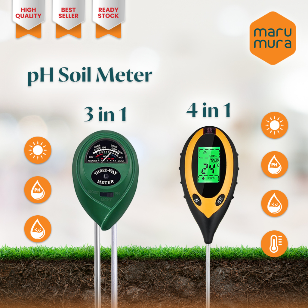 Terbaik Marumura Digital Tanah Ph Meter Analyzer Tester Soil Alat Ukur Soil Meter