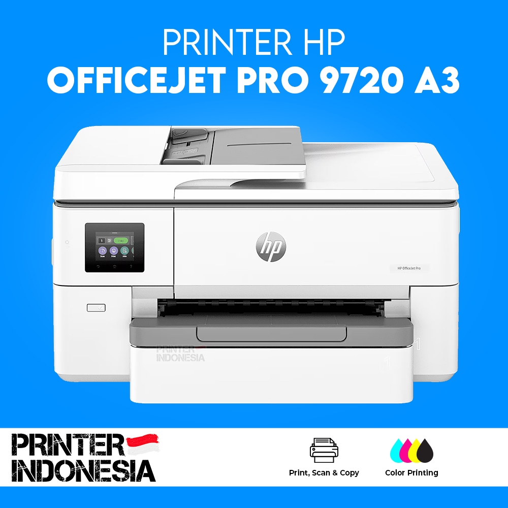 Printer HP Officejet Pro 9720 A3 Wireless Multi Fungsi pengganti HP 7720