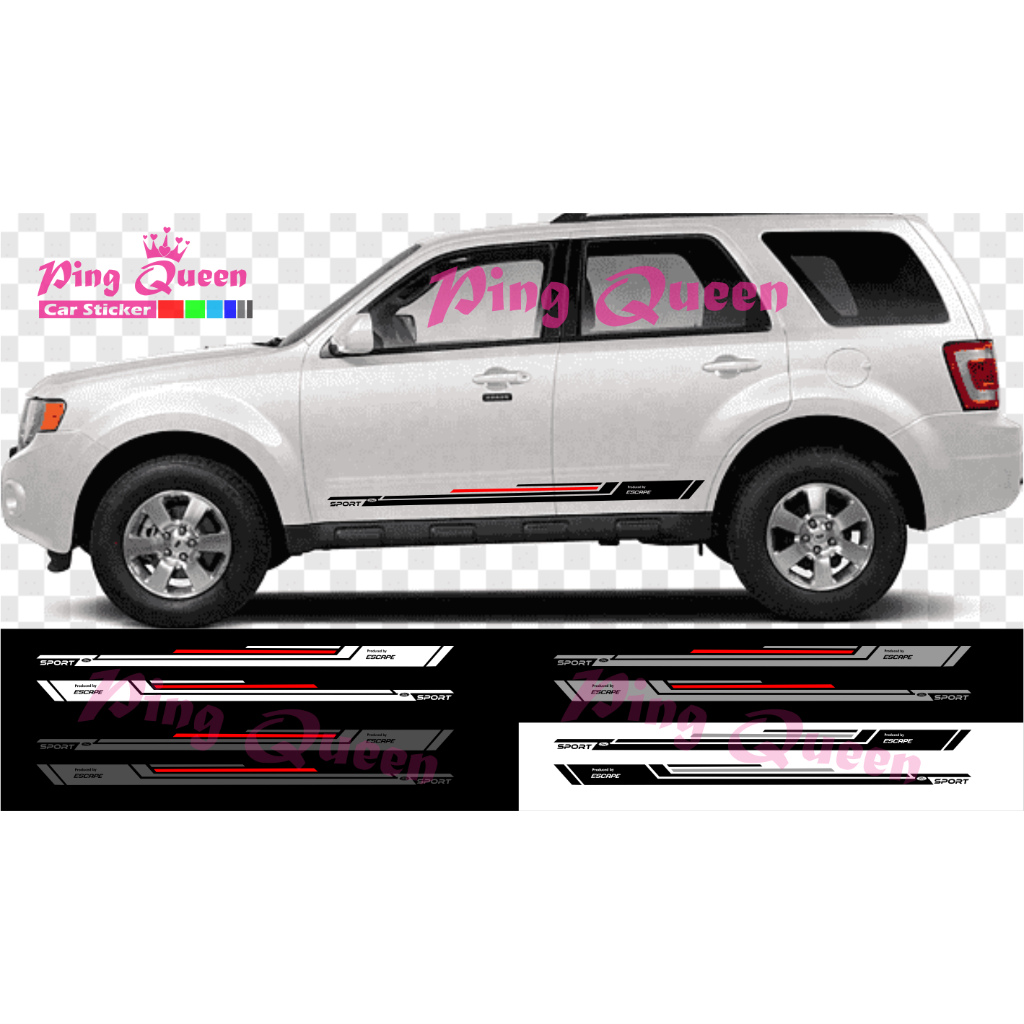 STICKER LIST BODY SAMPING ESCAPE MOTIF TERBARU CUTTING STIKER MOBIL FORD ESCAPE