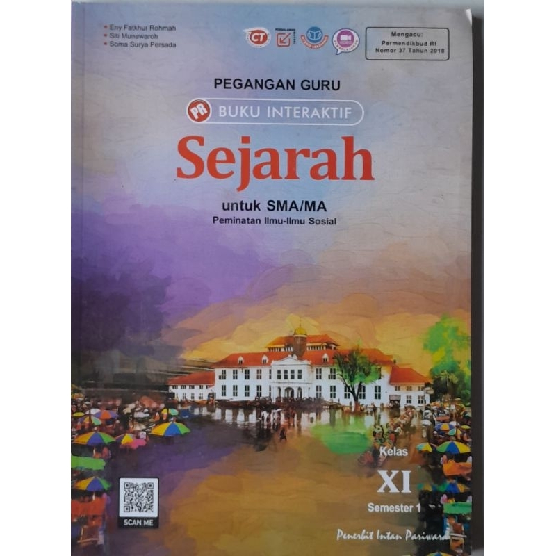 Buku PR/LKS Pegangan Guru sejarah peminatan kelas XI, 11 semester 1 (K13 revisi) intan pariwara