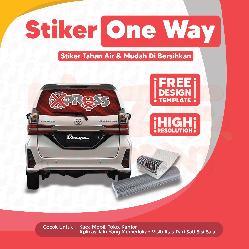[One Way Vision] Cetak Stiker One Way Vision Meteran Untuk Kaca Mobil /Kaca Kantor / Kaca Rumah Free