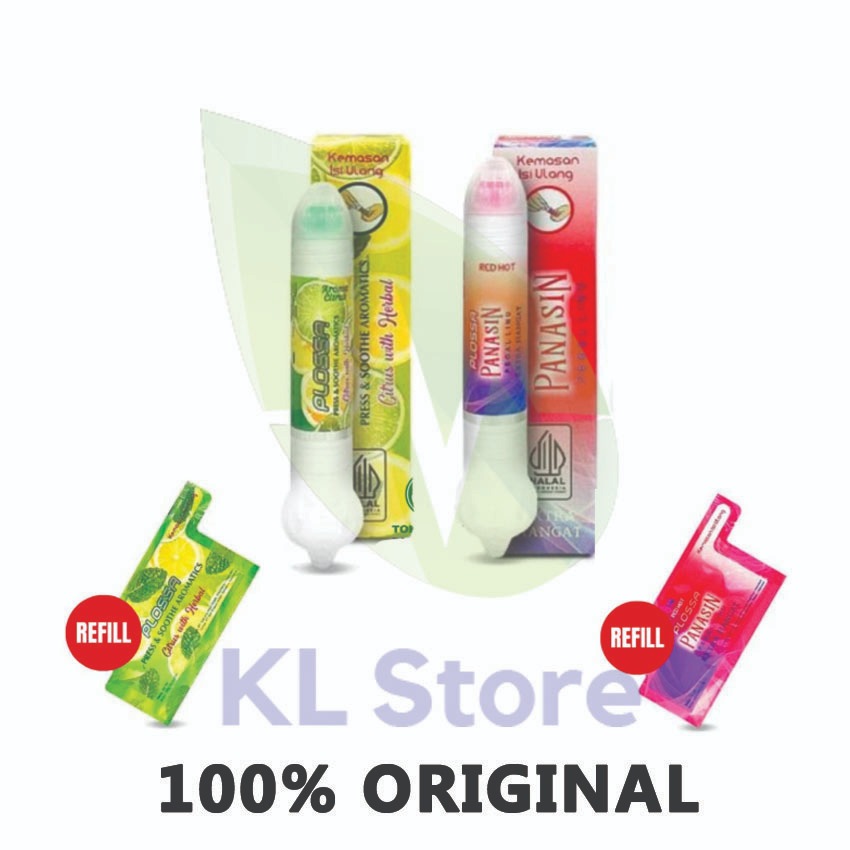 PLOSSA MINI KEMASAN ISI ULANG REFILL SACHET PRESS AND SOOTHE AROMATICS EUCALYPTUS RED HOT PLOSSA KEC