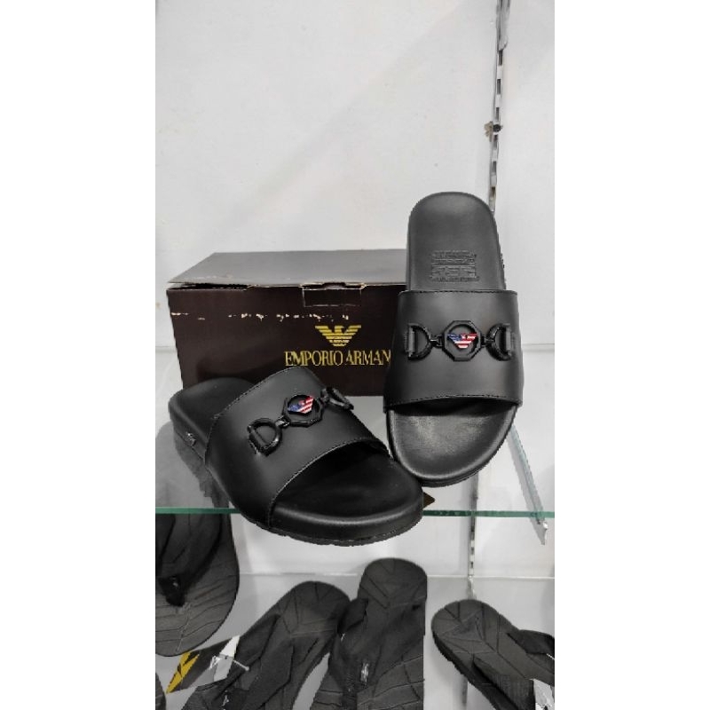 Sandal Armani import original Asli kulit 100% limited edition