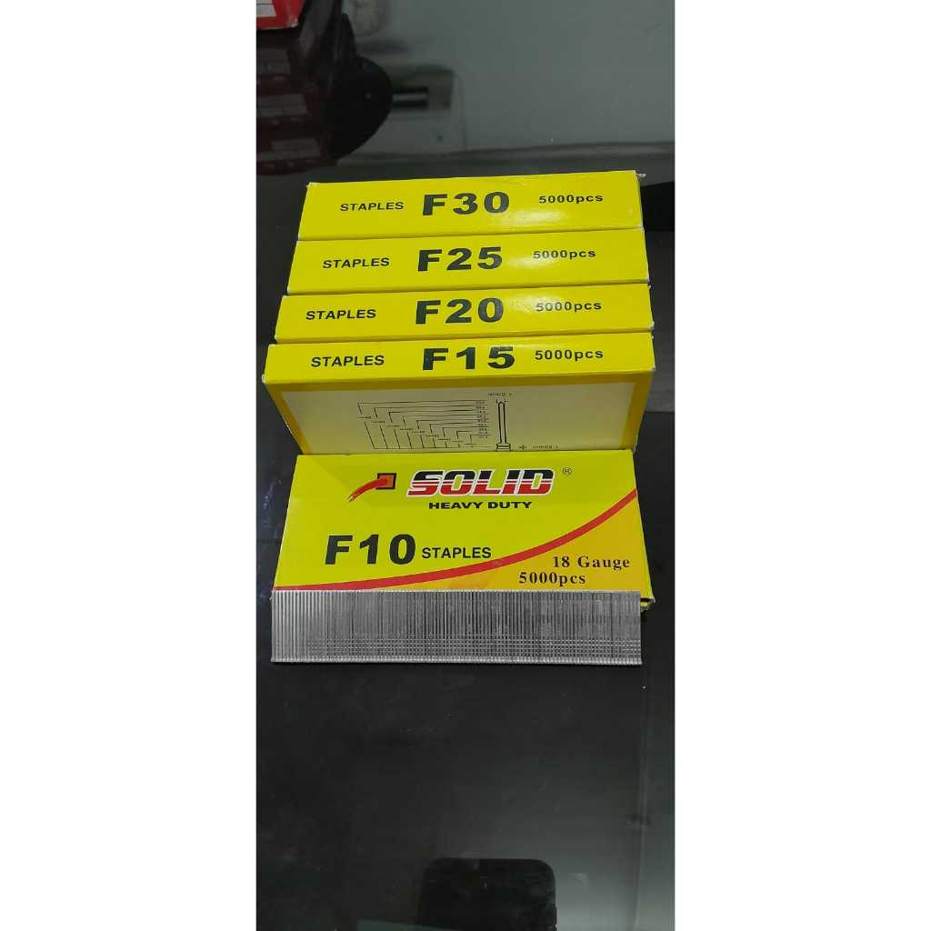 

Solid Isi Steples Paku Tembak F15 Lurus / Refill Air Nailer 15MM F 15