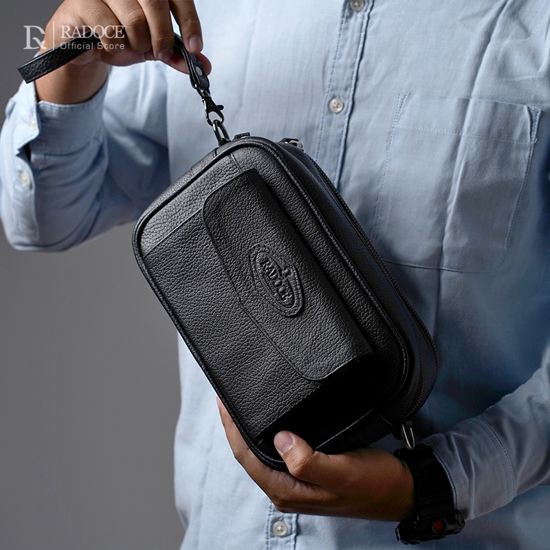 Radoce Bags - Handbags Pria - Pouch Pria - Tas Kulit Sapi Asli - PERU