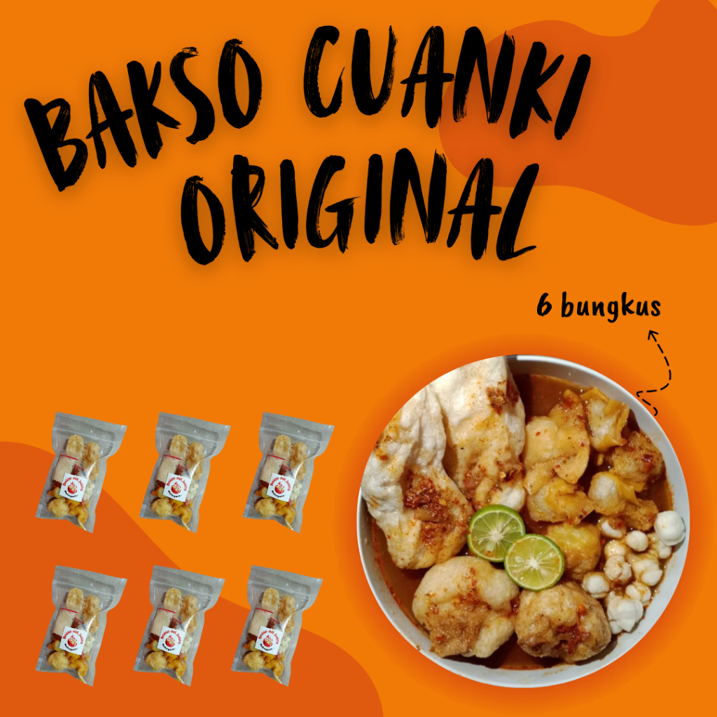 

ISI 6 BUNGKUS BAKSO CUANKU JUARA ORIGINAL KUAH PEDAH GURIH