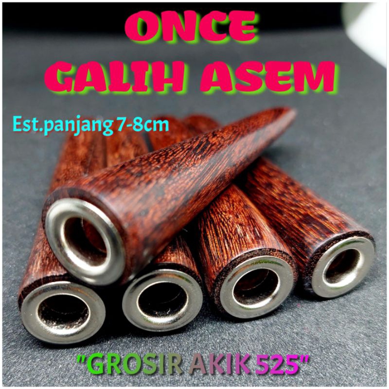 once kayu galih asem lubang multi / pipa rokok kayu galih asem