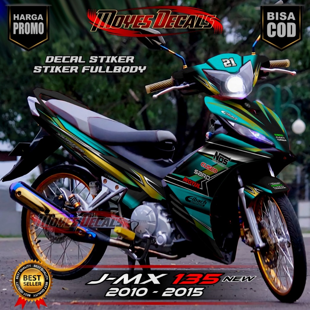DECAL MOTOR  MX 135 NEW - STIKER MOTOR  MX 135 NEW FULL BODY MOTOR PREMIUM BERKUALITAS - VARIASI MOT