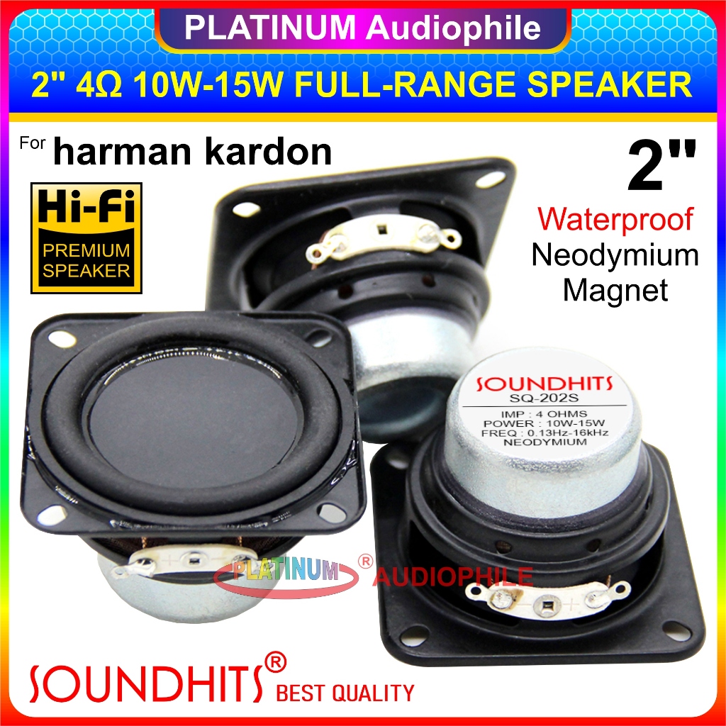 Speaker Full range 2 Inch 4 ohm 10W 15W Hifi Speker 2" Fullrange Soundhits SQ-202S