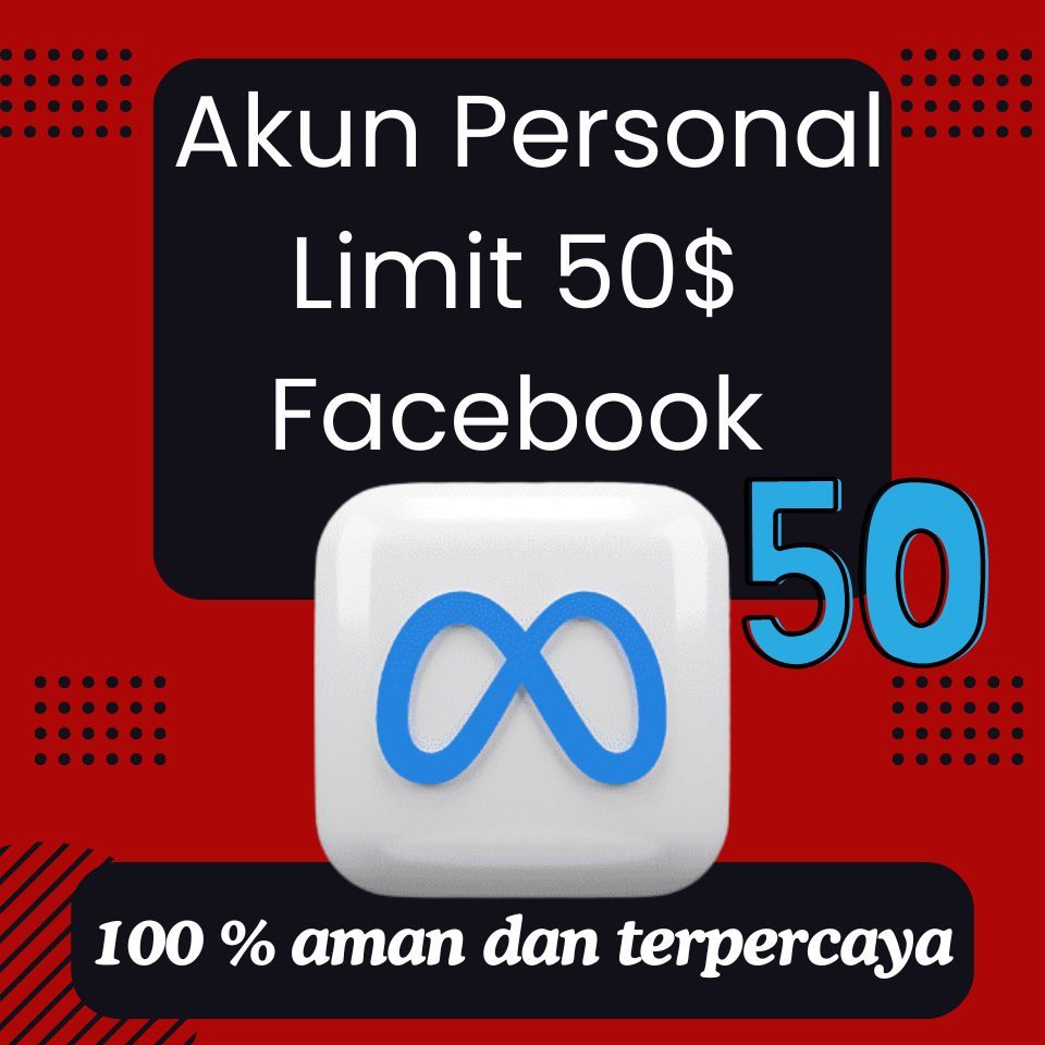 Akun FB Facebook Verified / Status Iklan dipulihkan (Model 1) + Support Ads Personal + Full Akses Em