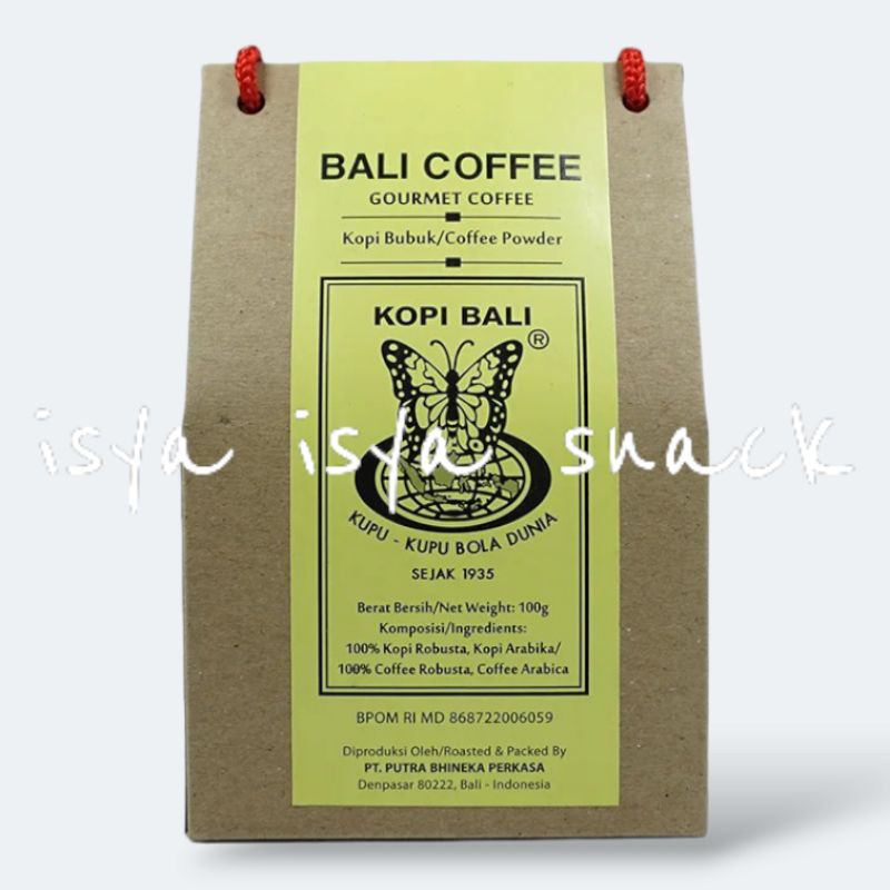 

Kupu Kupu Bola Dunia Kopi Bali Tas Bubuk Ground Beans