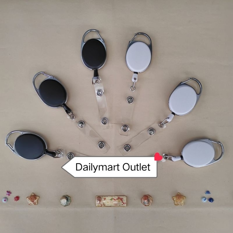 

Gantungan ID Card Retractable bisa ditarik Carabiner