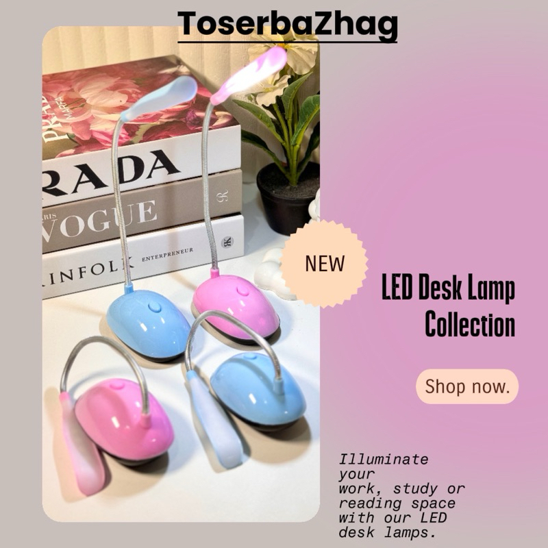Lampu LED Meja Belajar On Off / Lampu Baca Portabel / Lampu Baca Portable Lampu Belajar / Lampu Bela