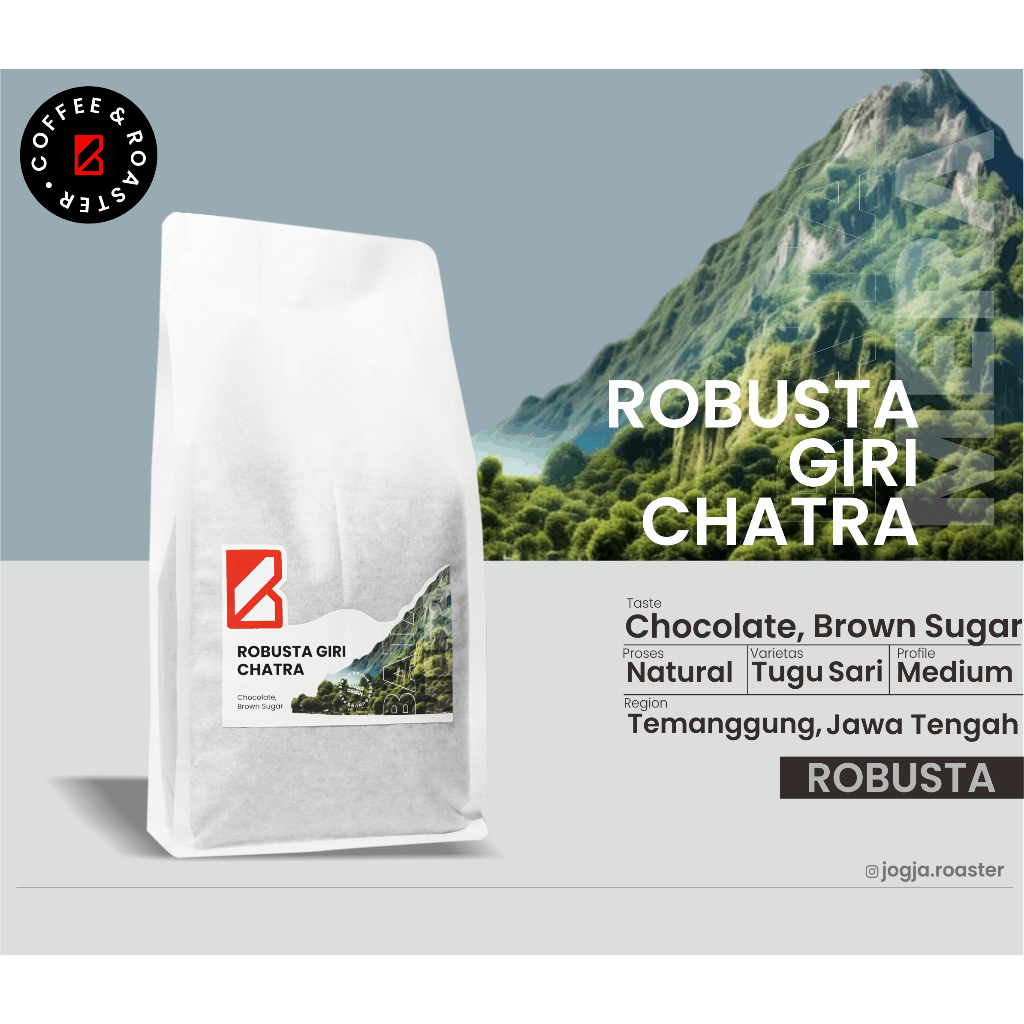 

Biji Kopi Robusta Temanggung "Giri Chatra " 1000 gram/ 1kg | Roast Bean, Grind Beans