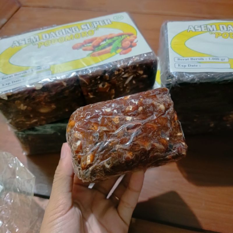 

Asem Jawa Daging Super PODOMORO 250 gram Halal Herbal Organik Alami Rempah Campuran Masakan Jamu