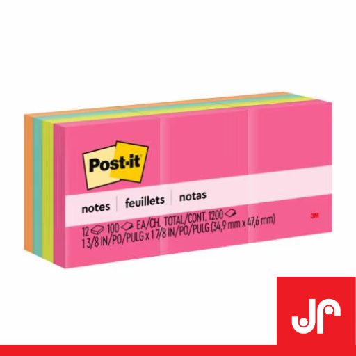 

3M POST IT 653AN WARNA NEON STICKY NOTE 34,9MM X 47,6MM / MEMO NOTE SEKOLAH