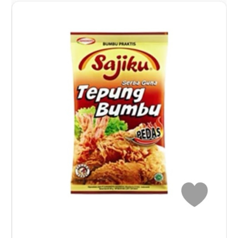

SAJIKU tepung Bumbu Pedas 70gr renteng