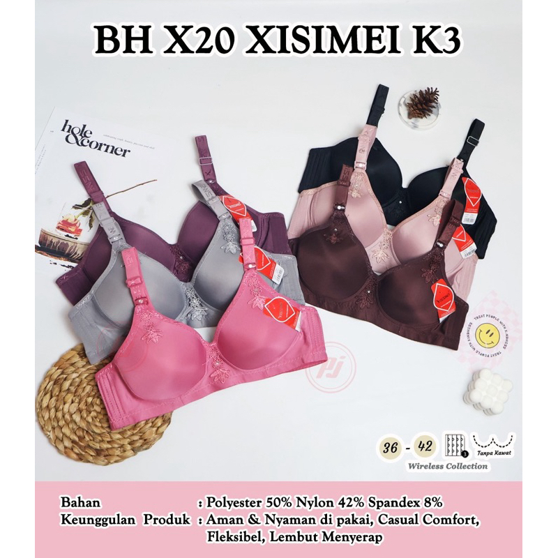 2 PCS BRA XISSMEI CUP B KAIT 3 | BH CUP B NON KAWAT