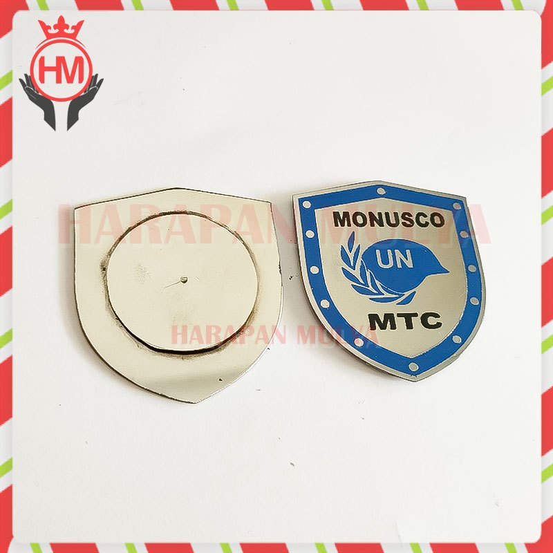 Bros Logo Monusco UN MTC Pin Monusco MTC Pin - Harapan Mulya