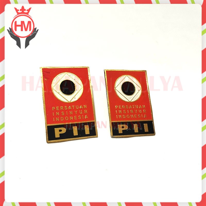 Bros Persatuan Insinyur Indonesia - Pin Logo PII Warna - Harapan Mulya