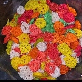 

250gr krupuk mentah seblak mawar warna-warni