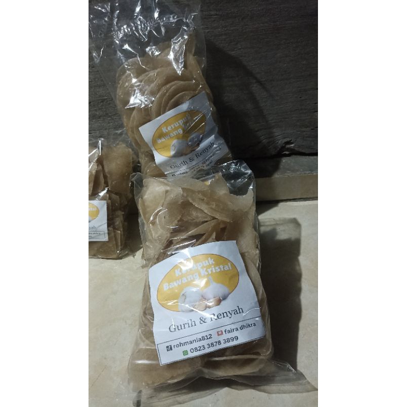 

krupuk bawang kristal gurih &renyah