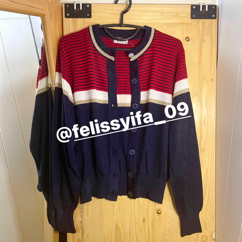 BAJU CARDIGAN NAVY ACADEMIA