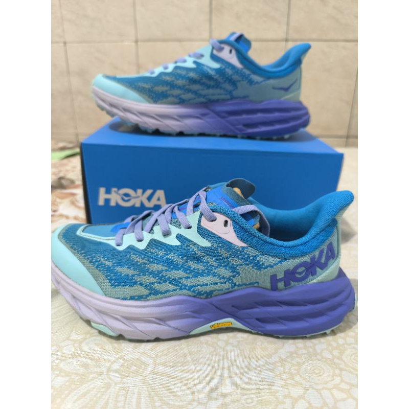 PRELOVED HOKA W SPEEDGOAT 5 WOMEN  - SEPATU TRAIL RUN HOKA - SEPATU TRAIL - RUNNING SHOES