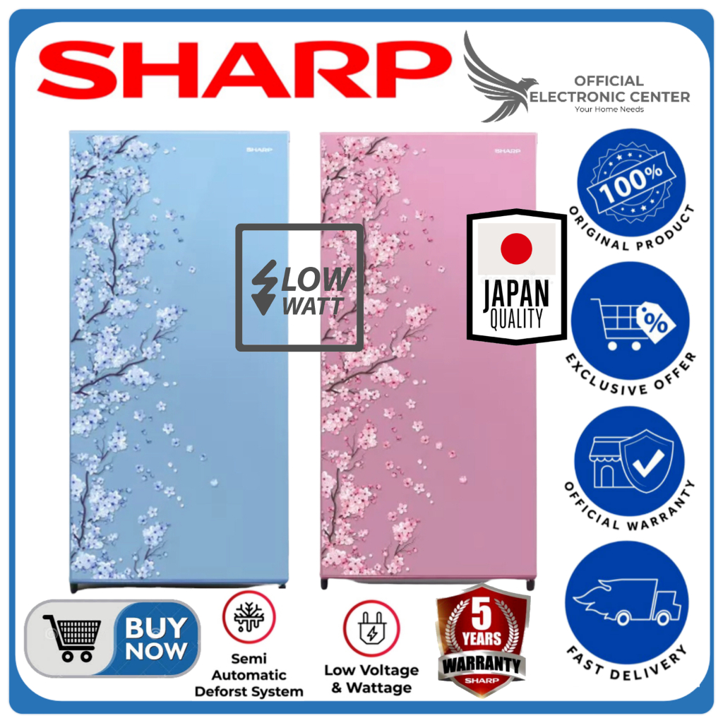 SHARP KULKAS SJ-N192D SJ192D SJ N192D 1 PINTU SUPER COOLING LEMARI ES 1 PINTU LOW WATT SHARP