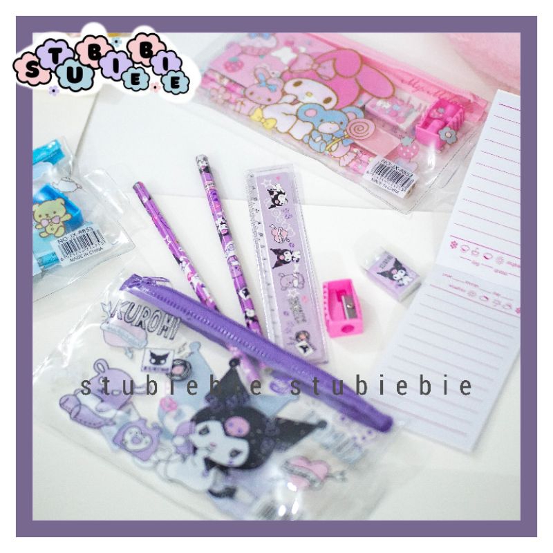 

SP011 SET ALAT TULIS KOTAK PENCIL FREE ISI PENSIL PENGGARIS KUROMI SANRIO MY MELODY CINNAMOROLL ALAT TULIS MURAH PAKET ULTAH