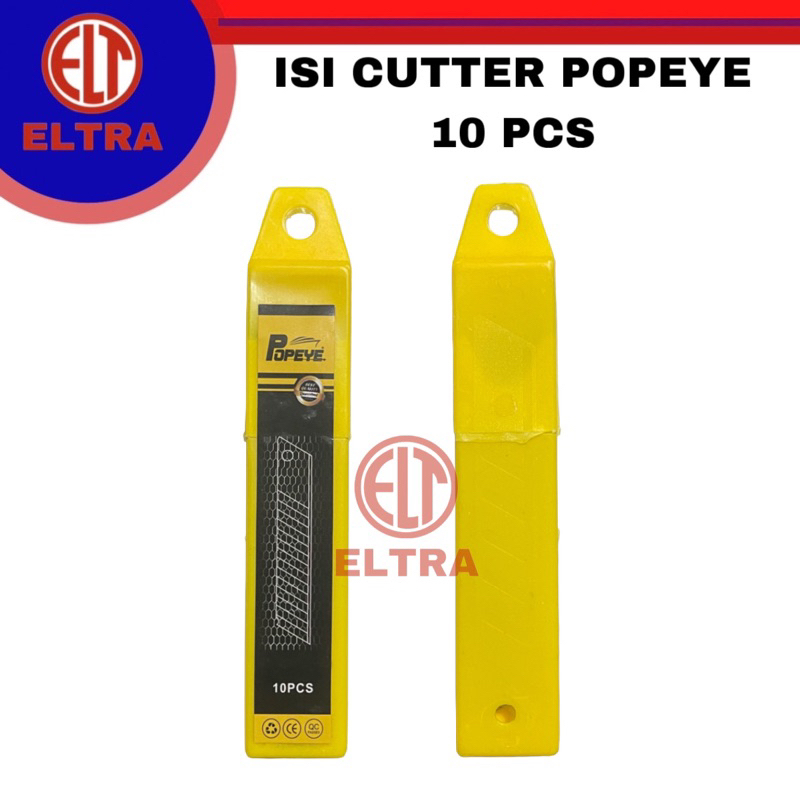 

Isi cutter besar / isi pisau cutter mata cutter POPEYE 10 pcs