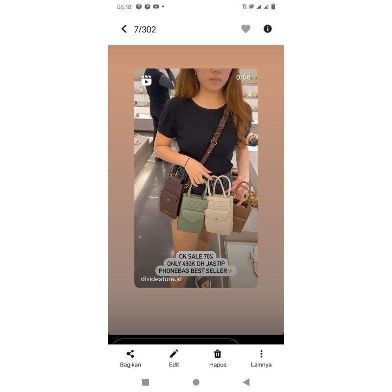 phone bag CK preloved