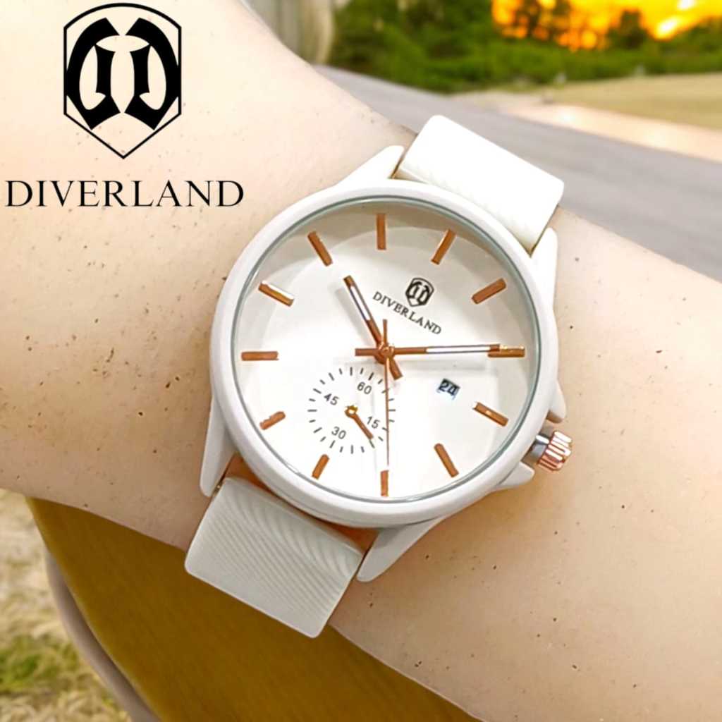 Jam Tangan Wanita DIVERLAND B Original Rubber