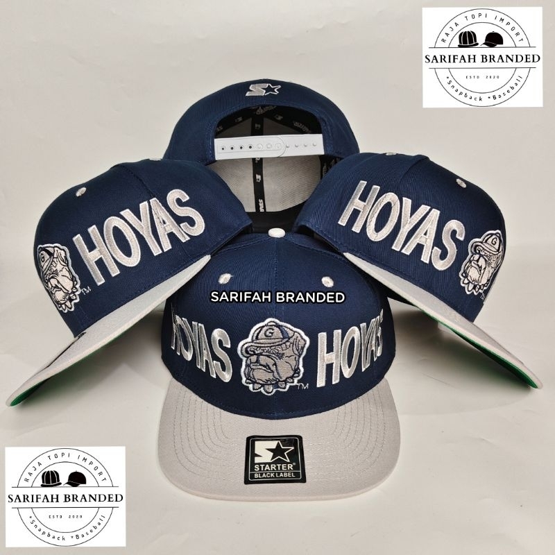 13. Topi Snapback Vintage Goerge Town Hoyas Import - Topi Snapback Pria