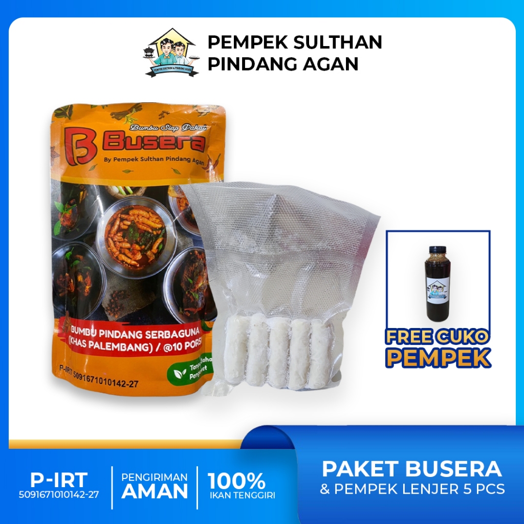 

PEMPEK SULTHAN - Paket Bumbu Pindang Serbaguna dan Pempek Lenjer Frozen