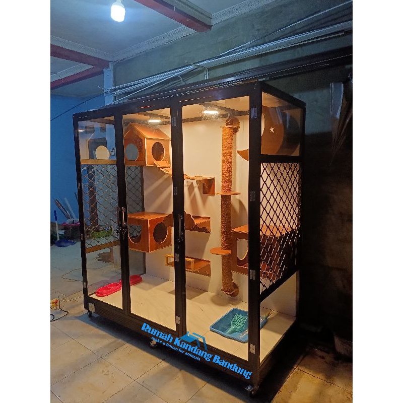 Kandang Kucing Catroom Premium Sultan Kokoh No Reyot