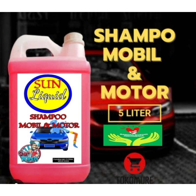 Shampo Mobil 5 ltr Shampo Snow Wash Sabun Cuci Motor Dan Mobil