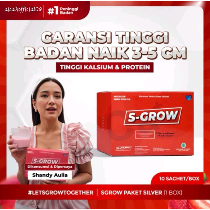 

Seller Resmi Susu S-grow Asli isi 10 Sachet Minuman High Calcium Peninggi Badan Terbaik Resmi BPOM