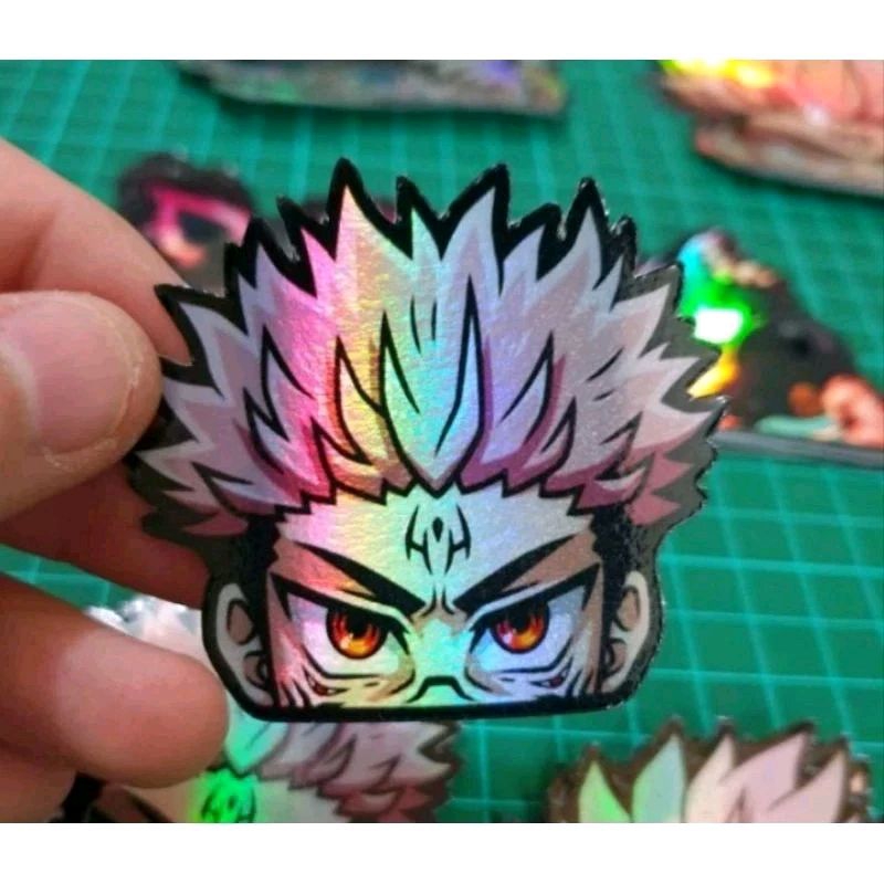 

stiker cuting hologram jujutsu kaisen