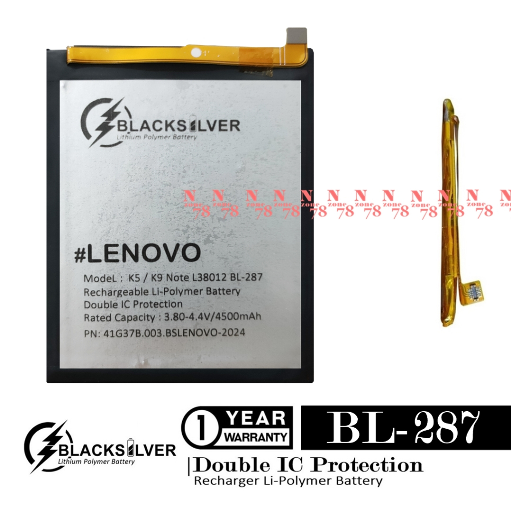 Baterai Lenovo K9 Note BL287 Double IC Protection