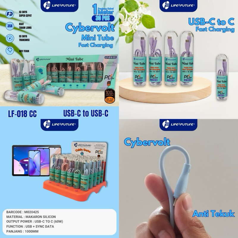 KABEL DATA LF FAST CHARGING/DATA KABEL MICRO,TYPE C,LIGHTNING LIFE FUTURE