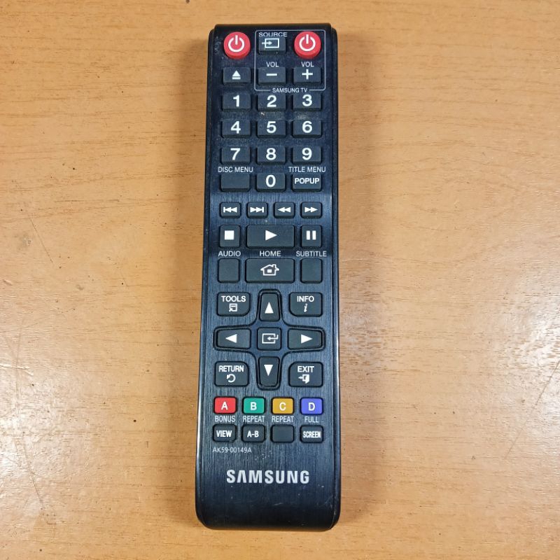 Remote dvd bluray samsung AK59-00149A bekas original