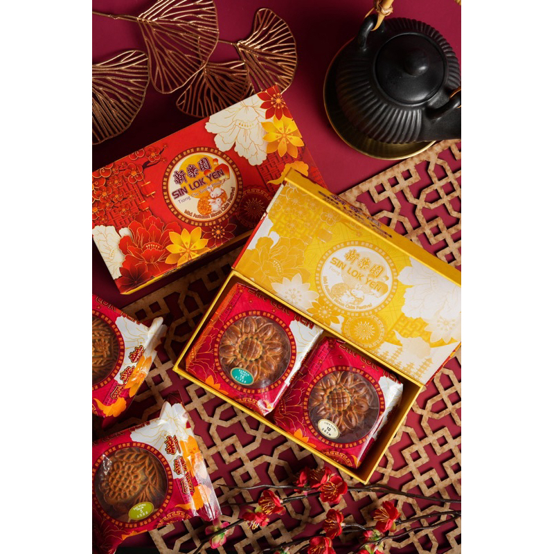

Mooncake kue bulan SIN LOK YEN VEGETARIAN isi 2
