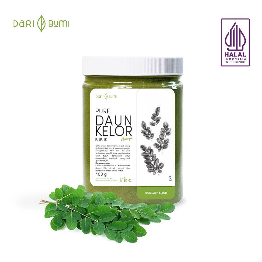 

Moringa Powder Bubuk Daun Kelor Organik Daribumi Premium Pure Organic