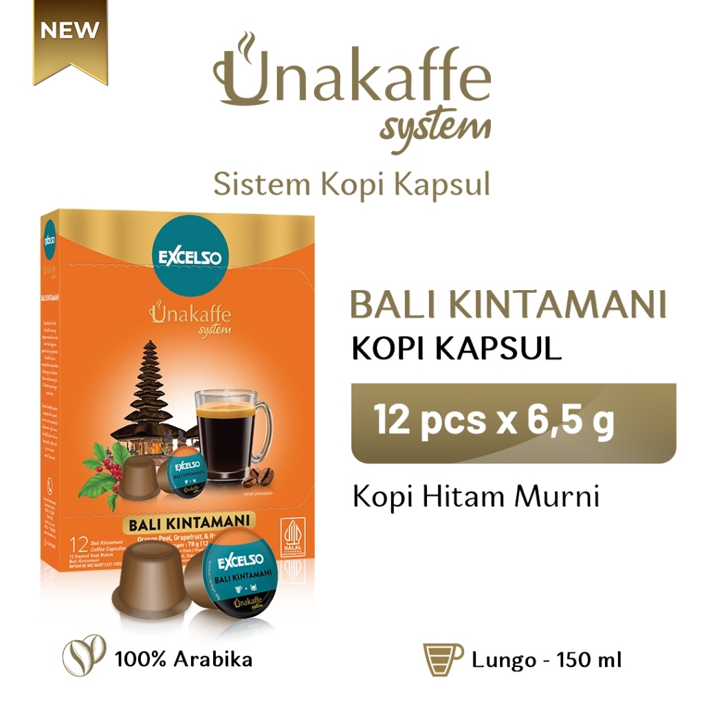 

Excelso Unakaffe Kopi Kapsul - Bali Kintamani (NEW)