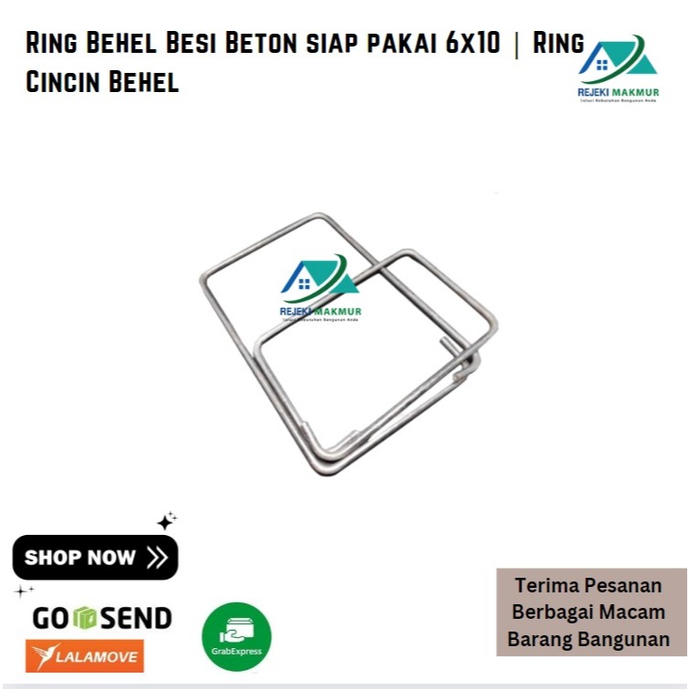 Ring Behel Besi Beton siap pakai 6x10 | Ring Cincin Behel