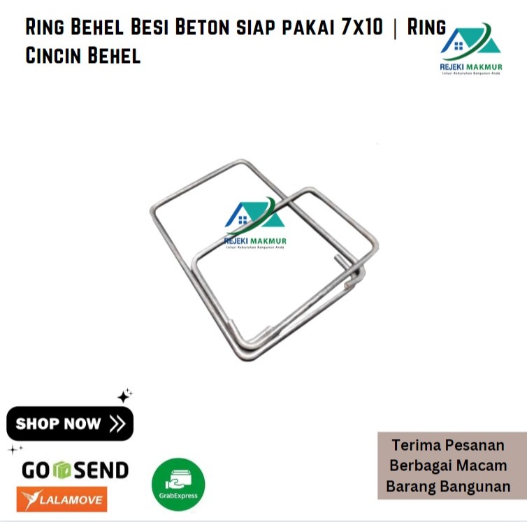 Ring Behel Besi Beton siap pakai 7x10 | Ring Cincin Behel